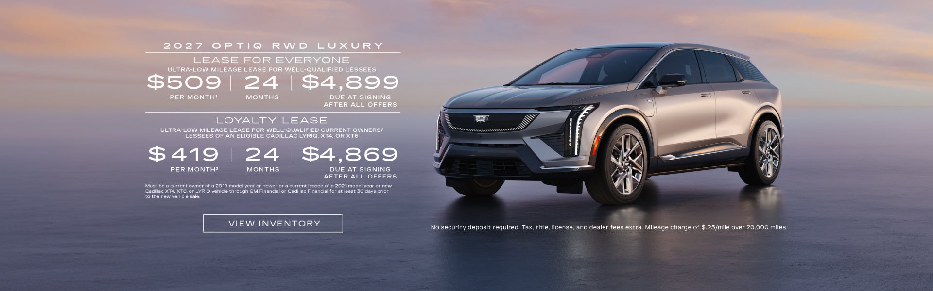 2027 OPTIQ RWD LUXURY. Ultra-low milege lease for well-qualified lessees. $509 per month 24 month...